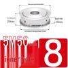 Dual-Sided Flat Timing Pulley: 5M50 Teeth, Width Options 11/16/21/27AF, Bore Size 8-30.