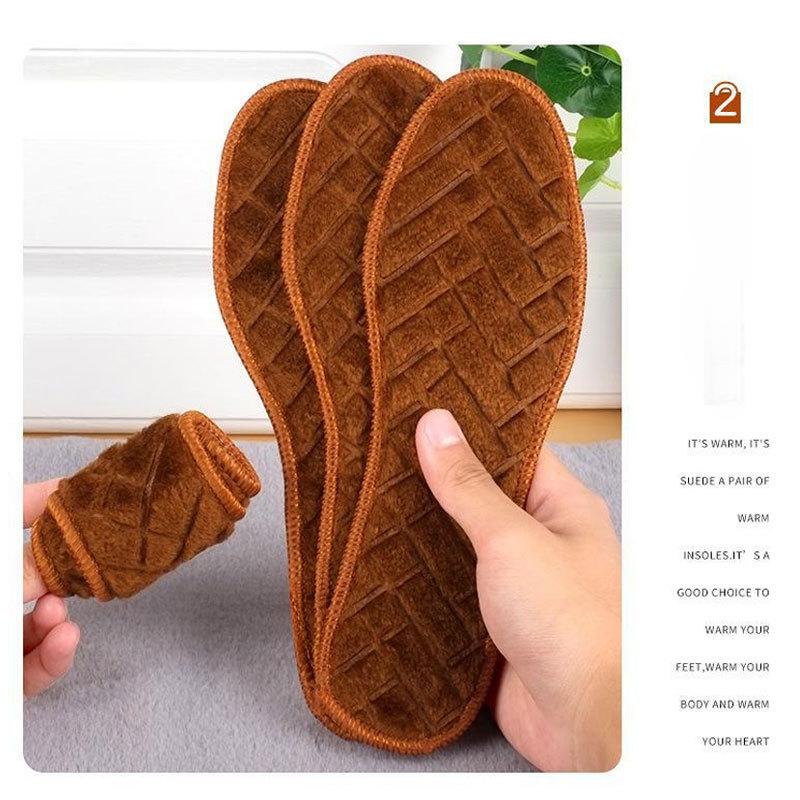 NEW Winter Plush Warm Insole for Shoes Thicken Snow Boots Shoe Sole Thermal Insert Sports Running Insoles Men Woman Heating Pads