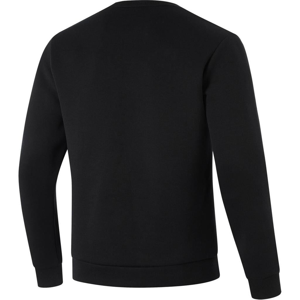 Li Ning Comfortable Casual Crew Neck Pullover Sweatshirt Men Sweatshirt Black AWDU575-1