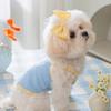 Love Embossed Textured Suspender Small Dog Teddy Bigbear Pomeranian Puppy Clothing Small Milk Dog Summer Pet Clothing