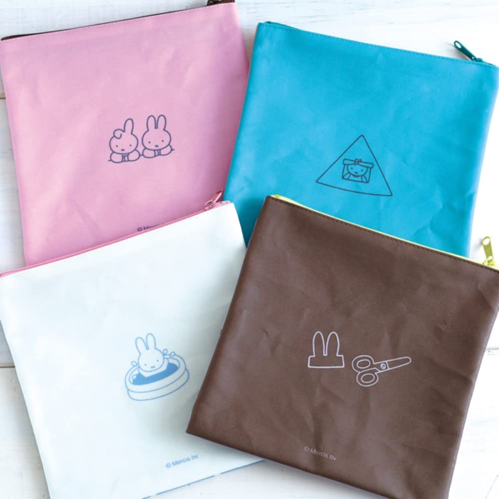 Green Flash Miffy Square W18 x Blue Pouch, H18cm, BM-220,