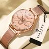 BINBOND Quartz Wristwatches For Women Luxury Luminous Waterproof Women's Watches Casual Little Bee Ladies Reloj For Female