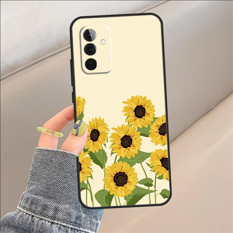 Vintage Sunflowers Case For Samsung Galaxy A06 A05 A32 A16 A55 A36 A26 A54 A34 A14 A22 A52 A35 A15 A53 A13 A56