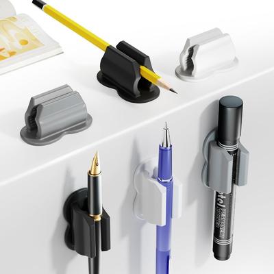 Self-Adhesive Pen Holder Portable Writing Buckles New Pencil Storage Clamps Students