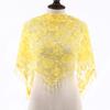 Mesh Lace Tassel Shawl Triangle Scarf Multifunctional Decorative Head Wrap Lightweight Single Layer Breathable Bridal Veil