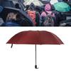 Travel Umbrella 10 Ribs Portable Manual Windproof Rainproof Sunscreen Folding Umbrella for Outdoor Travel Camping