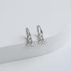 Zircon Earrings Women'S Simple High-End Earrings Exquisite Stud Earrings Small Earrings Cold Style Decoration
