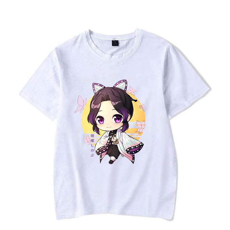 New Anime Print T Shirt Women Men Short Sleeve Tops Tees Summer Fashion Cute Kochou Shinobu Loose Casual T-shirt