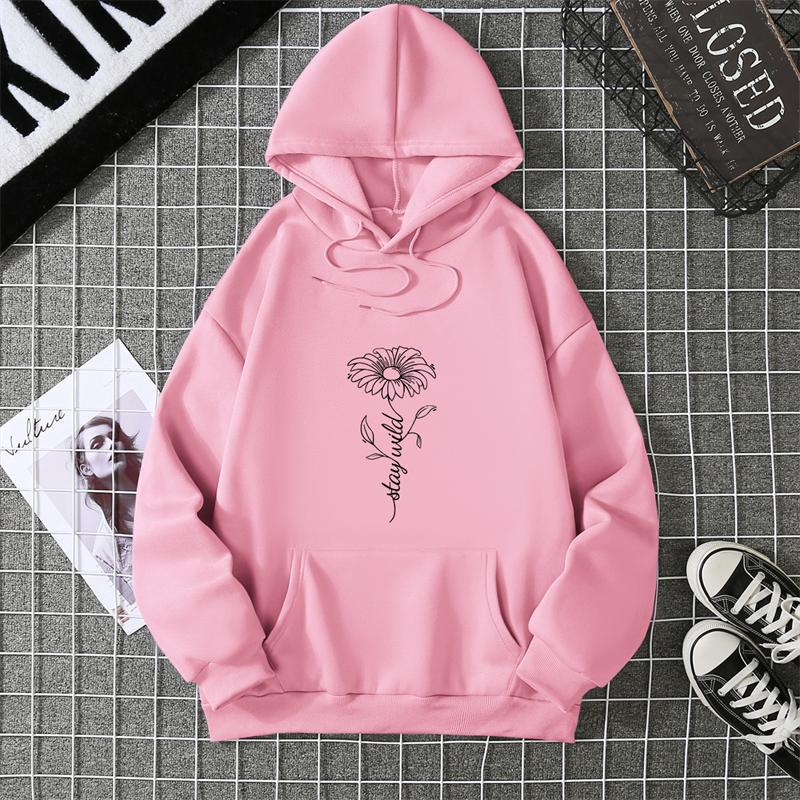 Of The Season Women's Hoodie Sweatshirt Thickened Fleece Loose Fit Autumn Style Korean Fashion Student Outerwear Casual