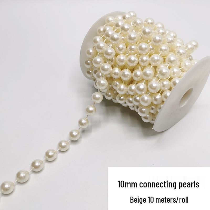 Double-Line Pearl Sunflower Snowflake Beads DIY Decoration