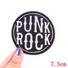Punk-Aufnäher Stay Weird Bestickte Aufnäher Für Kleidung DIY Horror Skelett Aufbügel-Aufnäher Für Kleidung Jacken Aufkleber zum Aufnähen