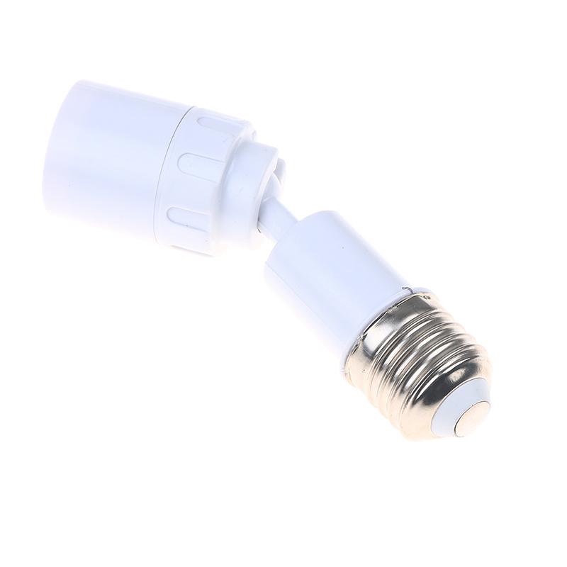 Universal E27 To E27 LED Light Bulb Socket Extender Adapter 360 Degree Rotatable Light Fixture E27 Adjustable Light Bulb Base