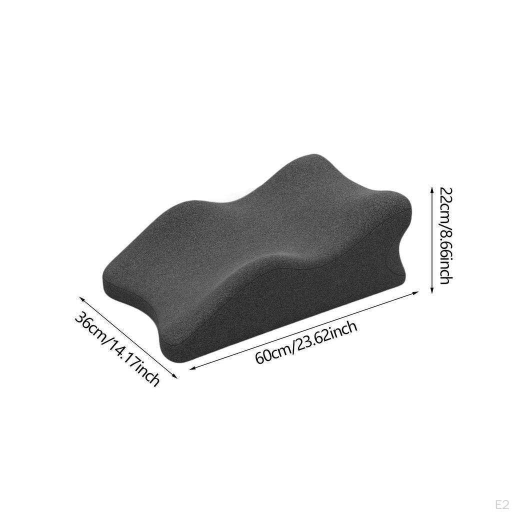 Memory Foam Wedge Pillow for Office and Home Use, Ideal Lying Down
