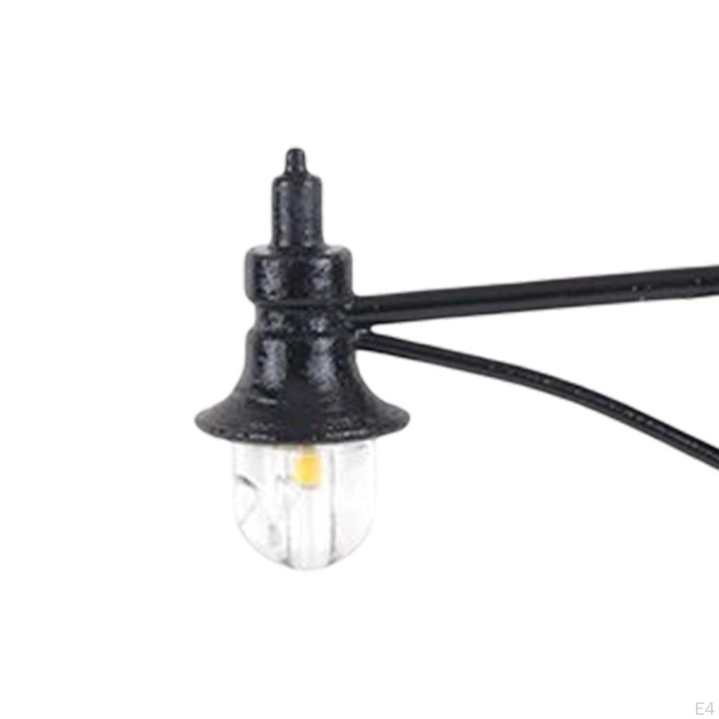 5Pcs 1/87 Scale Street Lights Simulation Decoration Durable Miniature Model Railway Lamps Lamp for