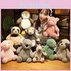 Adorable 25cm Animal Plush Toy Monkey Penguin Dinosaur Soft Stuffed Doll Gift