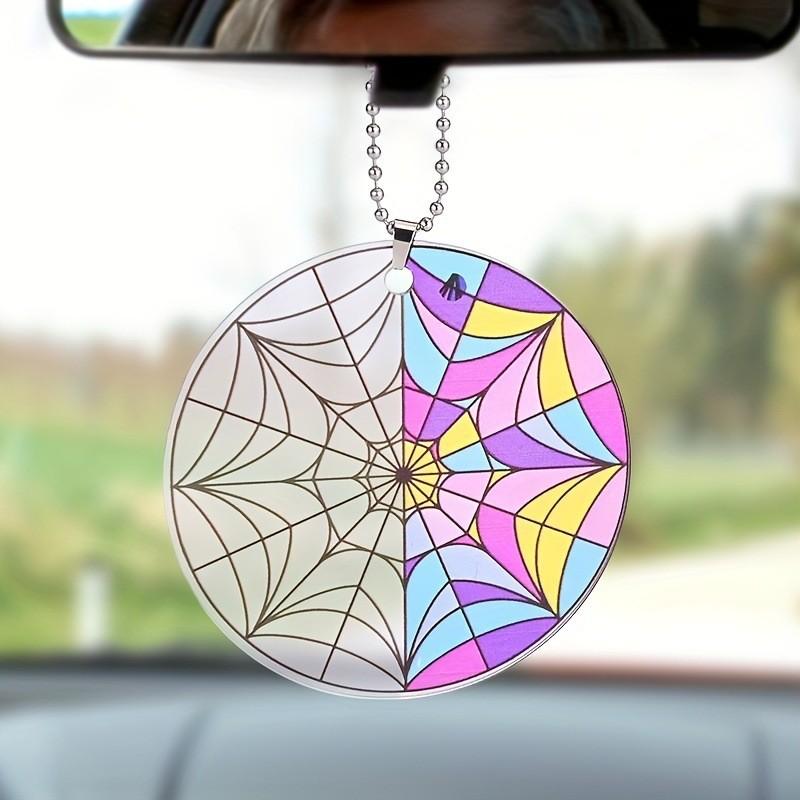 Acrylic Playful Car Decor Quirky Cartoon Hanging Ornament Versatile Bag And Home Use