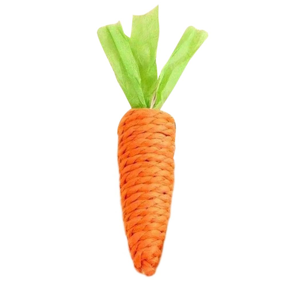 

Carrot Shaped Paper Rope Simulation Carrot Ornament Pendant Easter Party Decoration Gift Pet Dog Cat Chew Toy Supplies белый