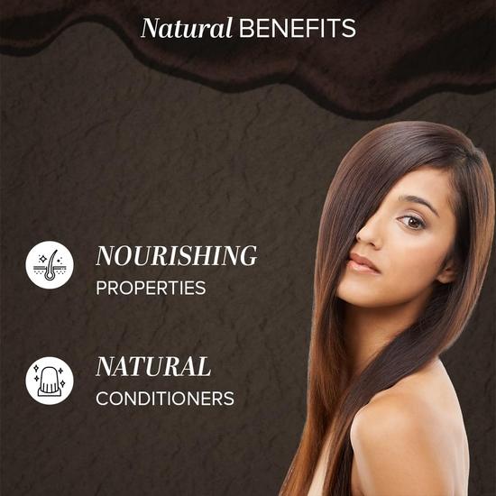 KHADI NATURAL Ciemnobrązowy kolor włosów | Ziołowy kolor włosów | Naturalny puder do włosów do ciemnobrązowych włosów | Odpowiedni do wszystkich typów włosów, 1 sztuka