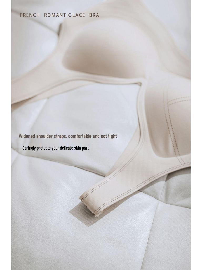 Cloud-Feel Women's Seamless Wireless Bra - Comfortable Medium-Thin Anti-Sag Vest Style with Fixed Cups