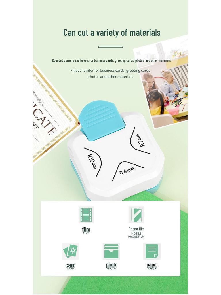 Three-in-One Cardstock and Photo Cutter: Miter Trimmer, Corner Cutter, and Multi-Angle Tool.