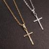 Punk Cross Cross Necklace Zircon Clavicle Chain New Pendants  for Women Men