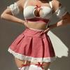 Women Sexy Temptation Lingerie Set Schoolgirl Costumes Sexy Strap Role Play Lace Uniform Erotic Costume Sex Cosplay