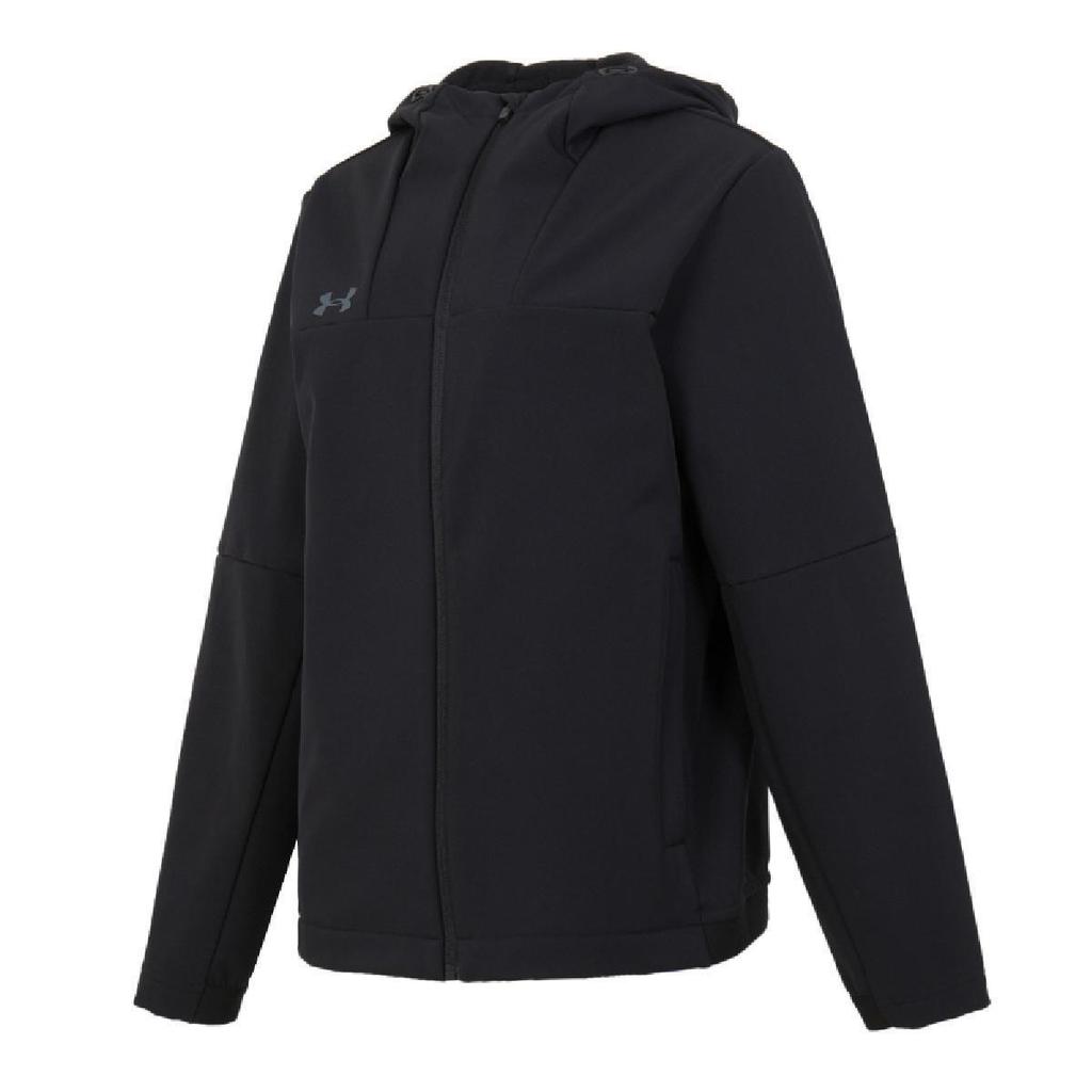 Under Armour Warm Zip-Up Hooded Jacket Comfortable Knit Long Pants Casual Sports Set Men Sets 24600408-001+24600705-203