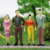 1:50 35mm Painted Human Figures, 50 Pieces, for Scenery Collection, Miniature Garden Decoration, Railway Models, Building Models, Dioramas, Educationa