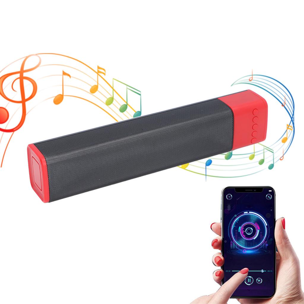 Wireless Speaker Bar RGB Multicolor Light     Dual 4 Ohm  5W 20Hz‑20KHz for Home Gathering Outdoor Picnic
