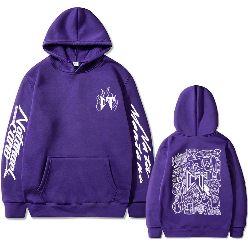 Singer Natanael Cano Corridos Tumbados Sloth CT Double Sided Print Hoodie Male Casual Oversized Pullover Men's Hip Hop Hoodies