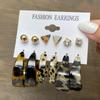 IF ME Korean Butterfly Pearl Stud Earrings Fashion Leopard Hoop Earring Women Jewelry Accessories