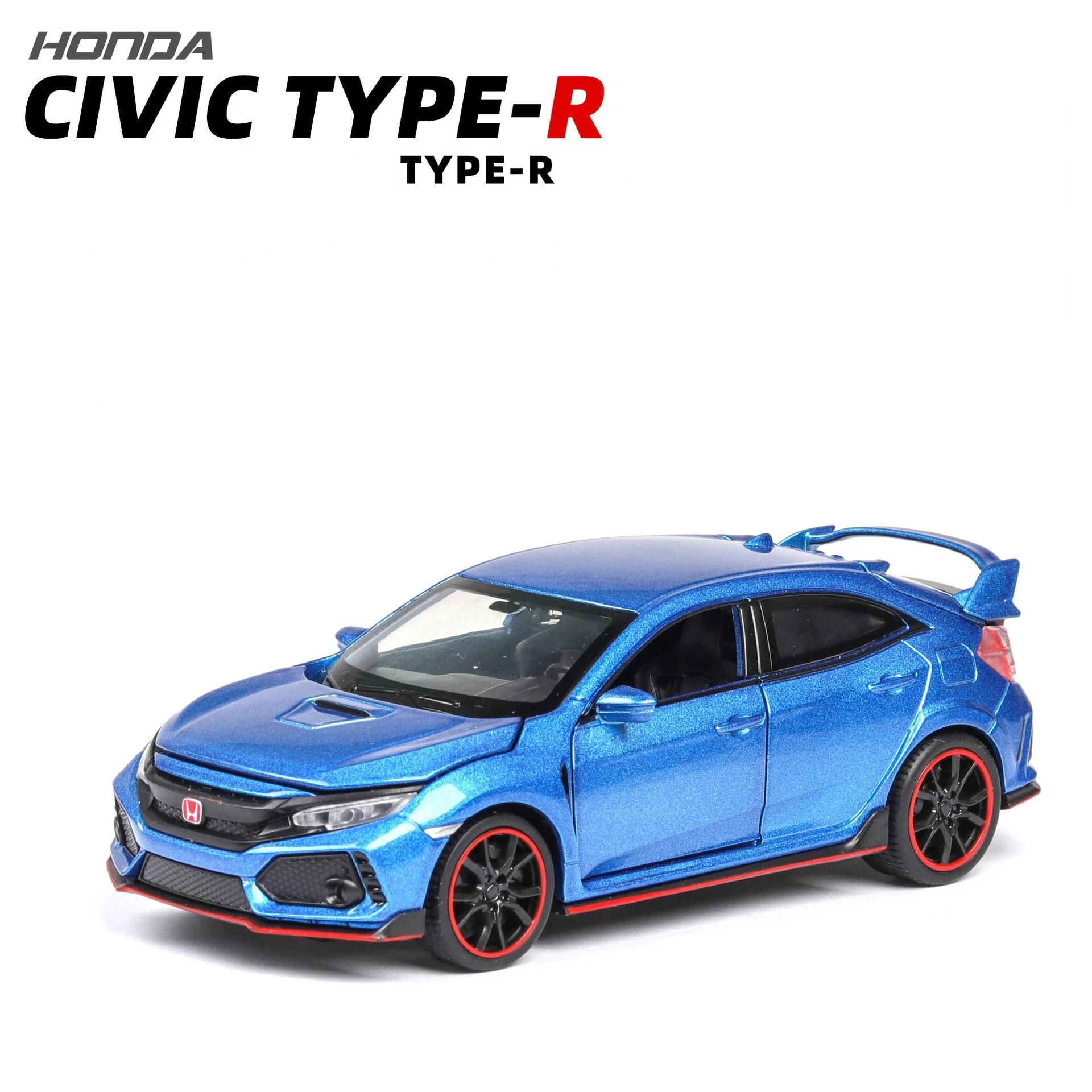 

1:32 Honda CIVIC TYPE-R Sport Car Alloy Metal Diecast Model Car Computer Desktop Ornaments Toys for Children A109