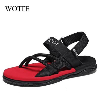 Fashion Men Beach Sandals 2024 Slip On Flats Slippers Sandals Men Sandalias Hombre Gladiator Casual Sandals Rope Male Summer Beach Shoes