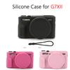 Silikonhülle für Canon G7X II / G7X Mark II Weiche stoßfeste kratzfeste Abdeckung mit Objektivdeckel & Handschlaufe Mehrere Farben