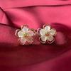 Light Luxury Flowers, High-end Sense, Simple Commuter Jewelry, Stall, Versatile Stud Earrings, Exquisite Temperament