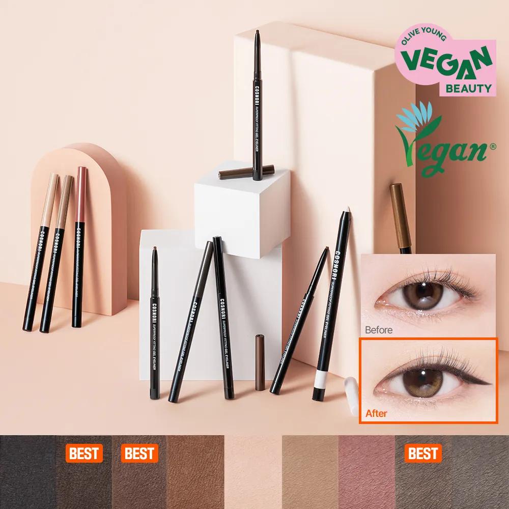 COSNORI Superproof Fitting Gel Eyeliner Pencil (11 Colors) 03 Walnut Brown