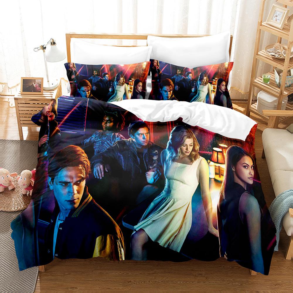 TV R-Riverdale Bedding Set Archie Andrews Betty Cooper Duvet Cover Bed Set Quilt Cover Pillowcase For Girls Boys Teen Decor