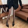 Spring and Summer Lace Love Hollow Mesh Black Stockings Pure Desire Pantyhose Mesh Socks Thin Sexy Socks