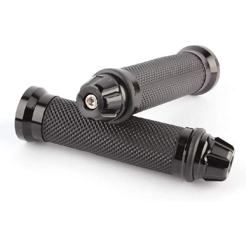 MOTORCYCLE 7/8" HAND GRIPS HANDLE BAR GEL FOR YAMAHA YZF 600 R6 Suzuki GSXR 1000(Black)