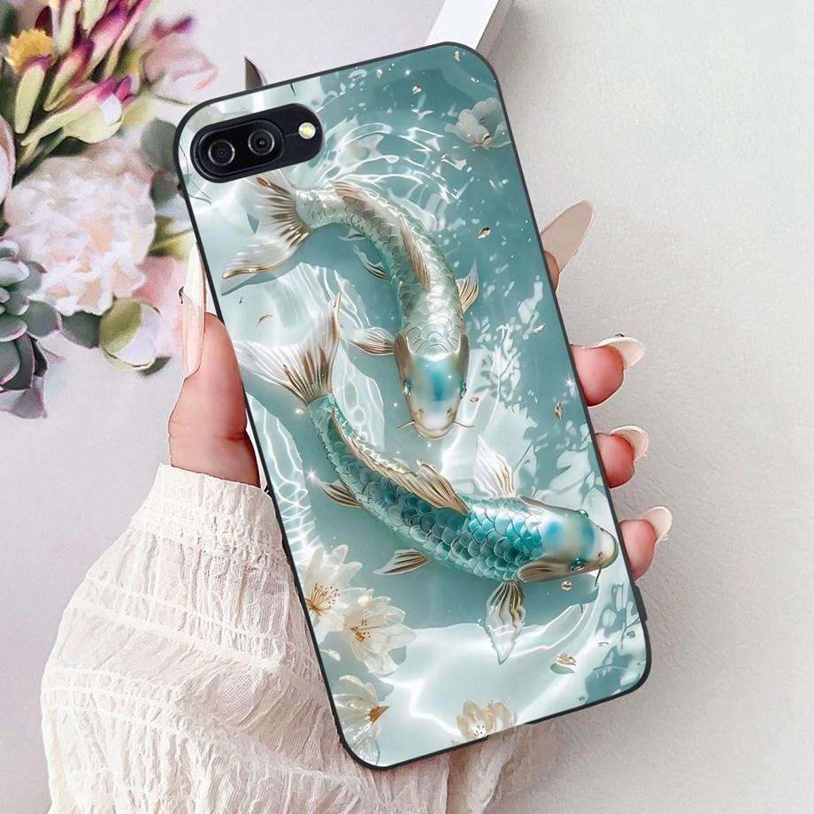 Dragon Koi Fish Landscape Phone Case For ASUS ZC554KL ZC553KL ZE553KL ZE554KL Back Cover Soft TPU Cartoon Bumper ZENFONE 4 MAX