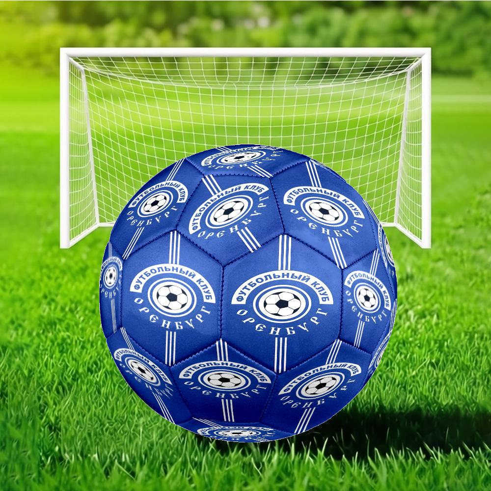 Soccer Club Emblem Design Printed Size 5 Soccer Ball - Durable, Machine-stitched, Soft and Comfortable, Suitable for Training and Matches Gift