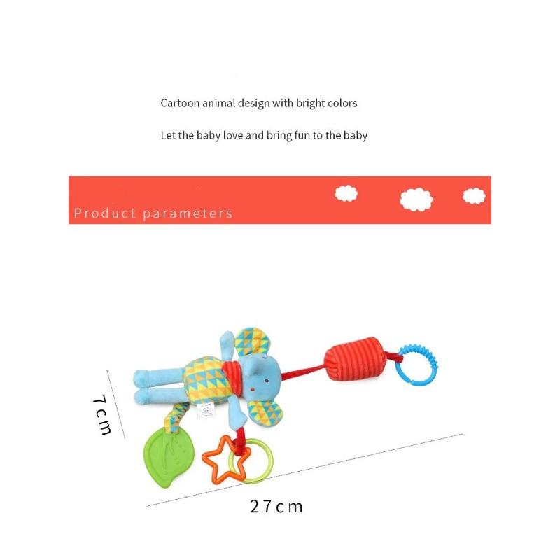 Baby Rattles Mobiles Cartoon Animal Bell Toy Newborn Baby Rattle Hanging Plush Lovely 0-24 Months Teether Toys Christmas Gift