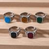 R3509 Men's High Quality 316LStainless Steel Onyx Gild Rings Classic Fashion Trend Jewelry Product