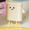 Functional Waste Bin Practical Office Waste Bin Pressure Rings Fixation Garbage Bin for Kitchen, Bathroom, Bedroom