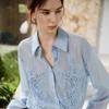 ELLE Women's Heavy Lace Lyocell Tencel Shirt