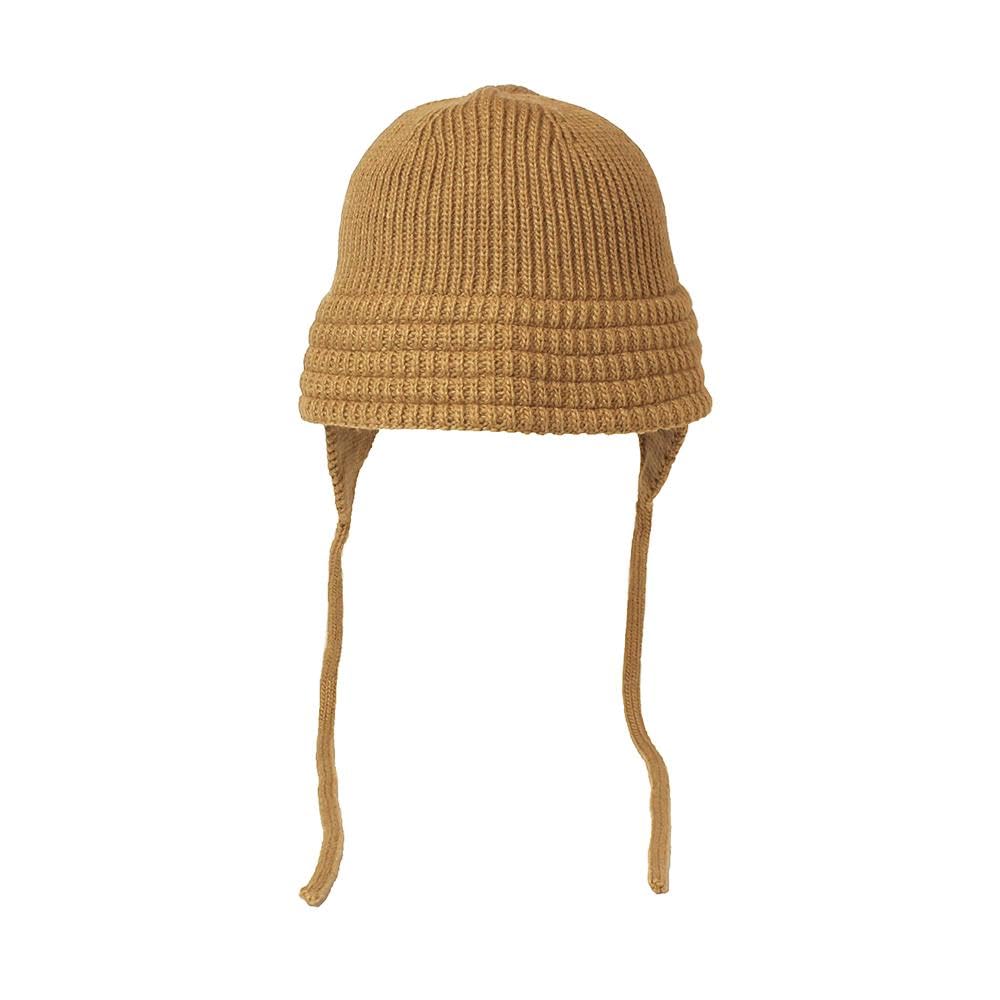 ICHIYON Gestrickte Glockenhut mit dünnem Strick Einfarbiger Naturstrickhut mit Ohren [14+ PLUS] Ohren, Damen, Hut, Schlicht, Farbe, / 103363-131-103-1129