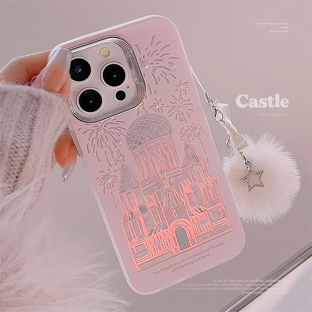 Dream Castle Fireworks Iphone15 for 14Promax Mobile Phone Case 16 Apple 13 Laser 11 Huawei Hard 14