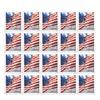 40Pcs Stamp Sticker American Flag Pattern Clear Print Water Sun Resistant Peel Fade-Proof Traceless Stamps