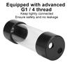 Transparent Cylindrical Computer Water Cooling Water Tank 150MM with G1   4 Thread