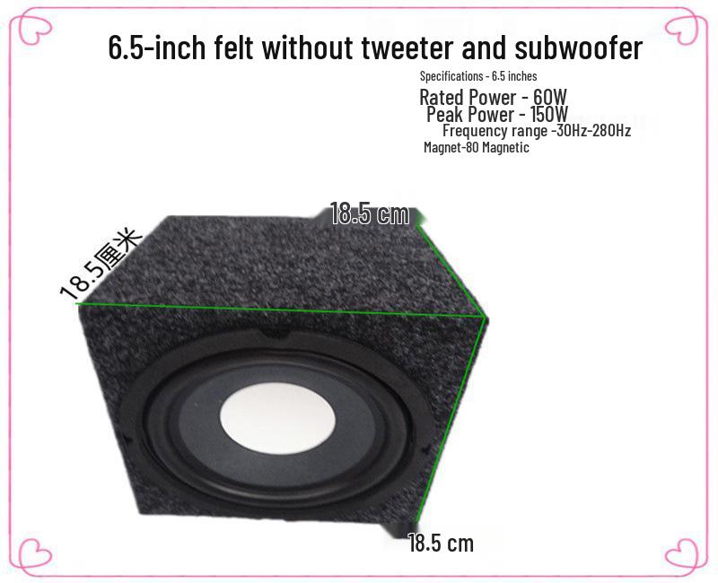 6.5, 8, 10 Inch Passive Subwoofer for Car and Home Audio